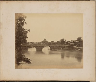 A Bridge at Srinagar over the Jhelum by John Edward Saché