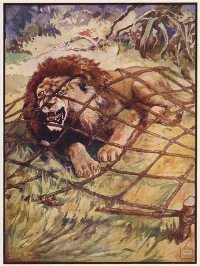 The Lion and the Mouse by John Edwin Noble