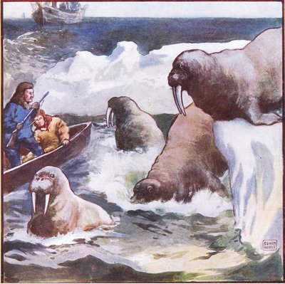 The Colossal Creatures Twisted Themselves Round with Incredible Celerity by John Edwin Noble