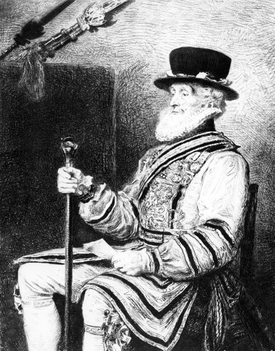 The Yeoman of the Guard by John Everett (after) Millais
