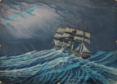 A Sailing Ship, Late 19th Century - Mid 20th Century by John Everett