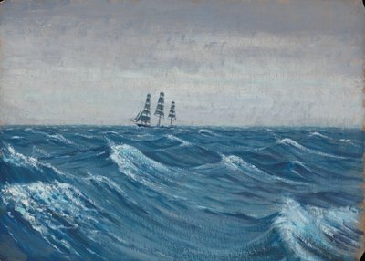 A sailing ship by John Everett