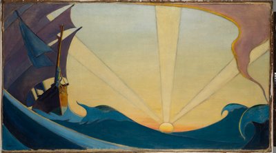 The Cutty Sark at Sunset by John Everett