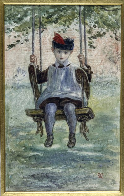 A Boy on a Swing by John Everett Millais