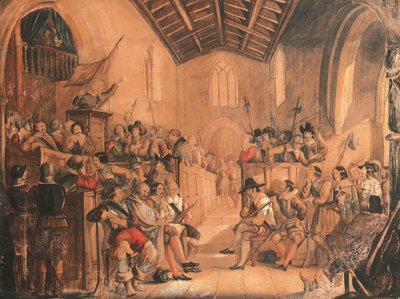 A Roundhead Conventicle: A Scene from 