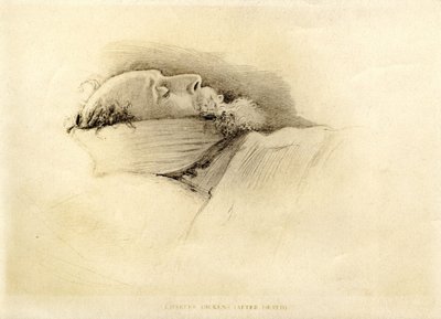 Dickens, the Day After His Death, 1870 by John Everett Millais