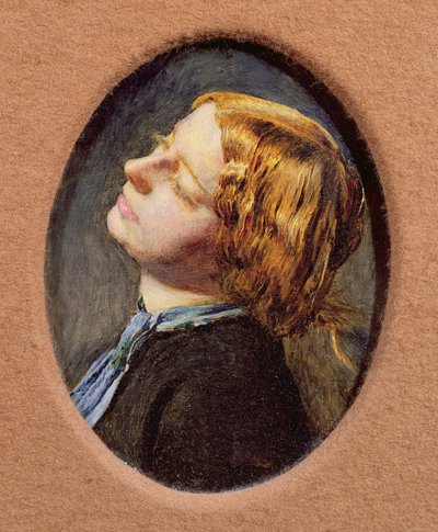 Head of Mariana (detail) by John Everett Millais