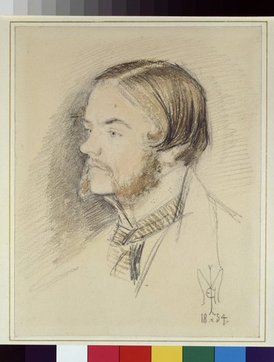 Portrait of Holman Hunt, 1854 by John Everett Millais