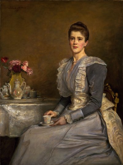 Portrait of Mary Endicott, Mrs Joseph Chamberlain by John Everett Millais