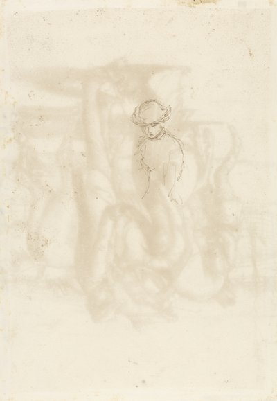 Rejected, Verso: Sketch of a Woman by John Everett Millais