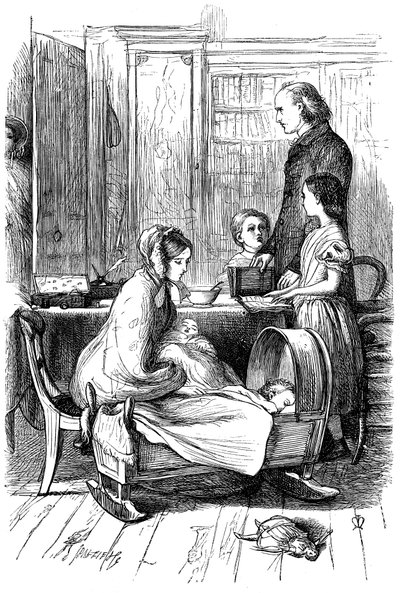 Scene from Framley Parsonage by Anthony Trollope by John Everett Millais