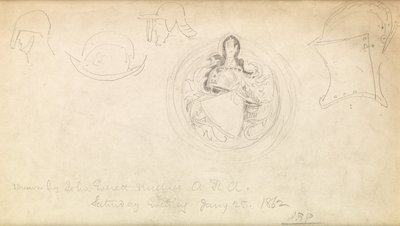 Sketch for a Coat of Arms, 1862 by John Everett Millais