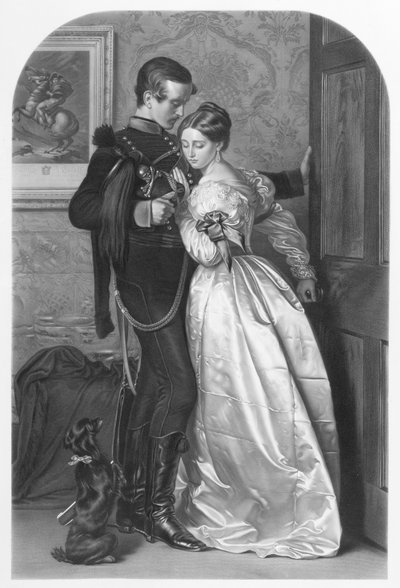 The Black Brunswicker, engraved by Thomas L. Atkinson, pub. by Henry Graves und Co. by John Everett Millais