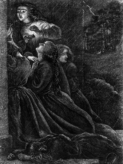 The Five Foolish Virgins, illustration from 