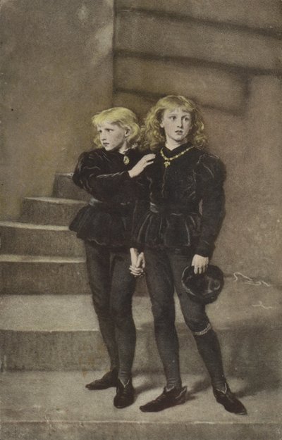 The Two Princes Edward and Richard in the Tower by John Everett Millais