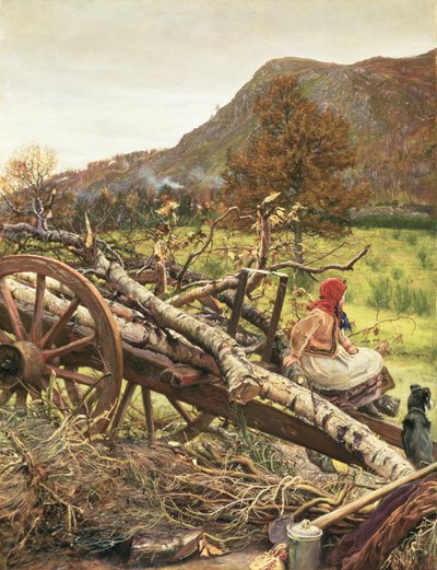 Winter Fuel by John Everett Millais