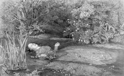Ophelia, engraved by Alfred Smith, pub. by Henry Graves & Co., 1864 by John Everett after Millais