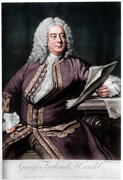 George Frideric Handel, German-born British Baroque composer, 1749 by John Faber the younger