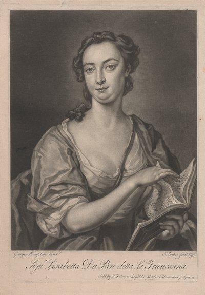 Signa Lisabetta DuParc detta La Francesina by John Faber the younger