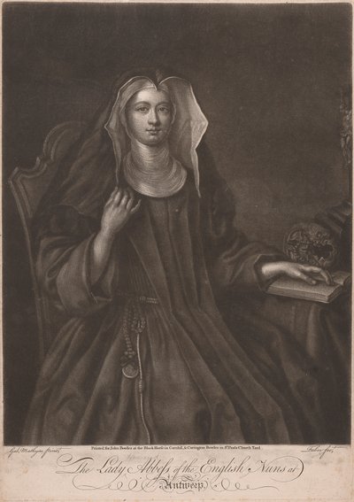 The Lady Howard Abbess of the English Nuns at Antwerp by John Faber the younger