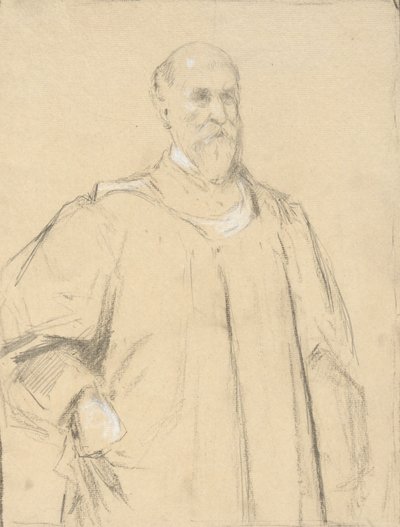 Judge Wayland, Study for a Painting at Yale by John Ferguson Weir