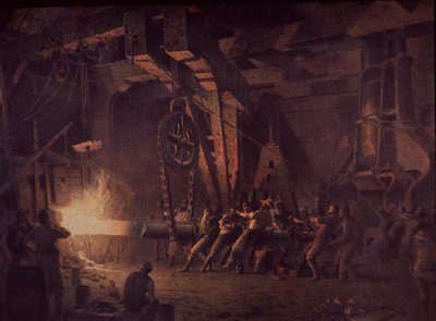 West Point Gun Foundry, Forging the Shaft, c.1867 by John Ferguson Weir