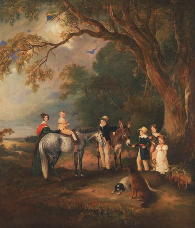Miss Catherine Herrick with her Nieces and Nephews, the Five Elder Children of the Rev. and Mrs. Henry Palmer by John Ferneley