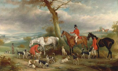 Thomas Wilkinson, M.F.H., with the Hurworth Foxhounds by John Ferneley