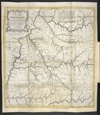 A Map of Kentucky, in The Discovery, Settlement and present State of Kentucke by John Filson