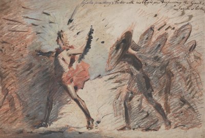 Apollo Preceding Hector with His Aegis, and Dispersing the Greeks, Fuseli