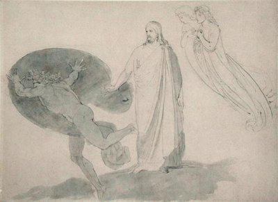 Get Thee Behind Me, Satan by John Flaxman