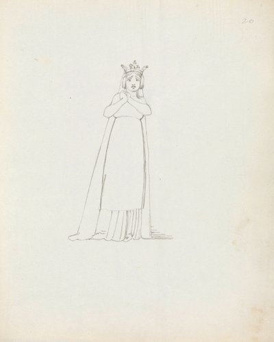 Mrs Siddons as Constance by John Flaxman