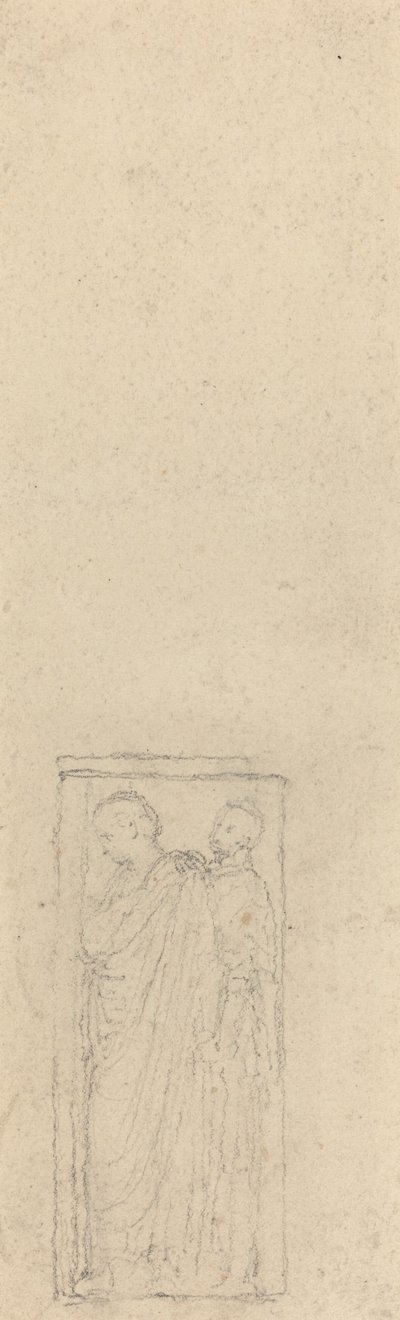 Relief with Two Cloaked Figures by John Flaxman
