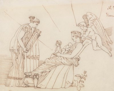To Phoebus at His Birth, From Aeschylus, Furies by John Flaxman