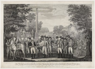 The British Surrendering Their Arms to Gen. Washington After Their Defeat at York Town in Virginia October 1781 by John Francis (after) Renault