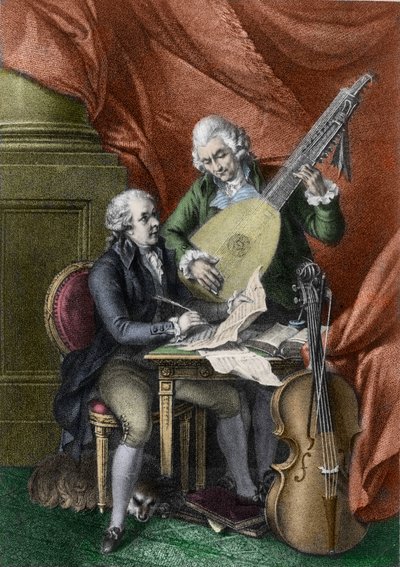 Wolfgang Amadeus Mozart and Franz Joseph Haydn by John Francis Rigaud