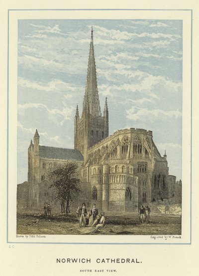 Norwich Cathedral, South East View by John Francis Salmon