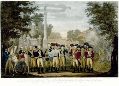 The British Surrendering Their Arms to General Washington after Their Defeat at Yorktown in Virginia, October 1781 by John Francis Renault