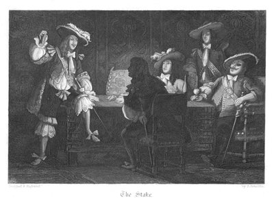 Scene from Old St Pauls by William Harrison Ainsworth by John Franklin