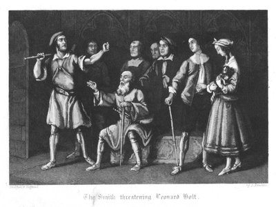 Scene from Old St Pauls by William Harrison Ainsworth by John Franklin