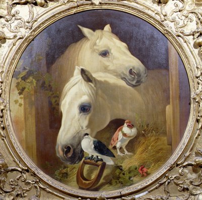 Horses by a Stable Door by John Frederick Herring Snr