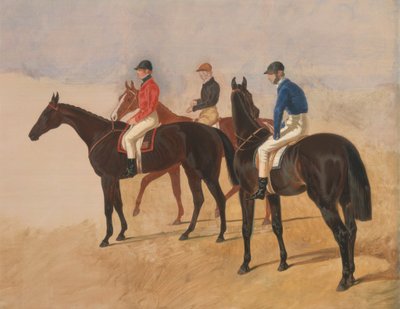 Steeplechase Cracks: Allen McDonough on Brunette, Tom Oliver on Discount, and Jem Mason on Lottery by John Frederick Herring