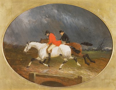 The Return from the Hunt in the Rain by John Frederick Herring Junior