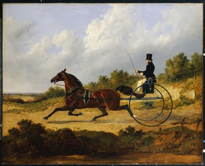 Confidence, Drawing a Gig Driven by a Groom by John Frederick Herring Senior