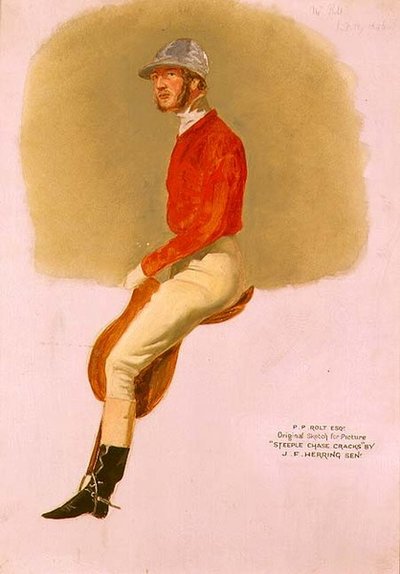 Portrait sketch of P.P. Rolt Esq. for 