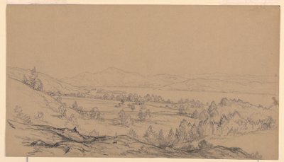 Lake George, New York, Looking Northeast, 1850–65 by John Frederick Kensett