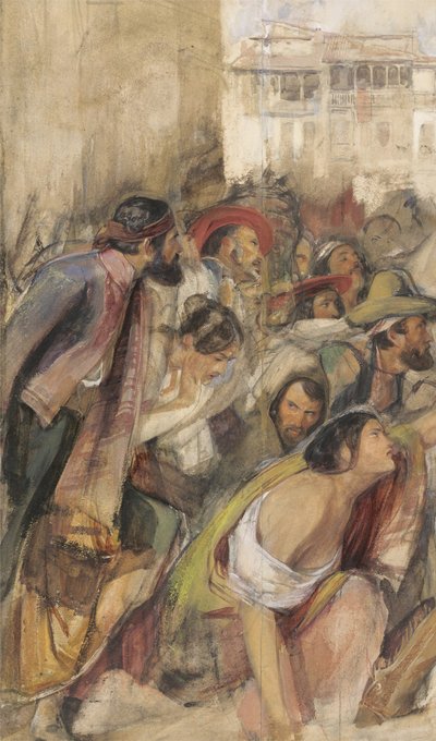Study for the Proclamation of Don Carlos by John Frederick Lewis