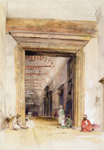 The Great Doorway of the Mosque of Santa Sophia, Constantinople by John Frederick Lewis