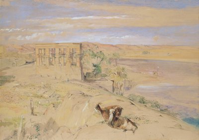 The Hypaethral Temple at Philae by John Frederick Lewis