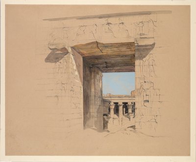 The Temple of Edfu: The Door of the Pylon, 1850 by John Frederick Lewis